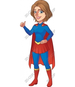 The empowerment of women superhero
