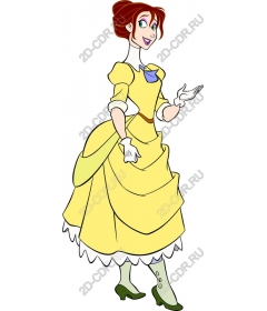  Charming character in a yellow dress