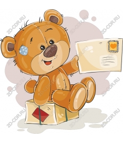 Teddy bear with a letter