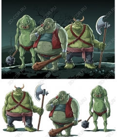 A bizarre set of orcs