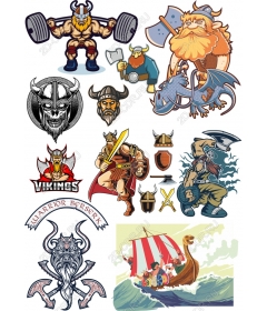 Set "Viking warriors"