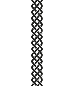  Black pattern with knot