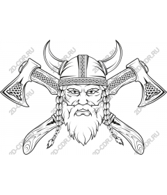  A ferocious Viking warrior