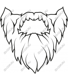 Stylized beard