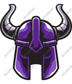  Purple Viking helmet