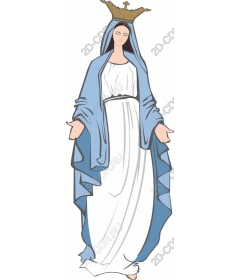The virgin Maria in the and