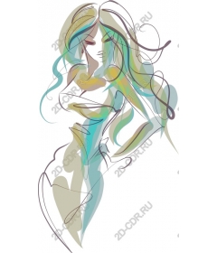  Bright female figure
