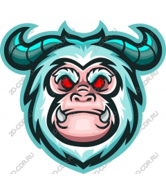Head of a ferocious mythical creatures