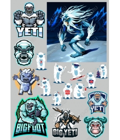 Set Yeti and Bigfoot - Collection