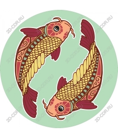  Elegantly crafted koi fish