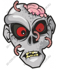  Creepy zombie's head
