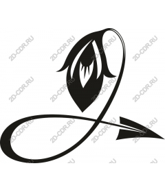  Elegant stylized flower