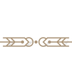 Decorative divider in the form of an arrow