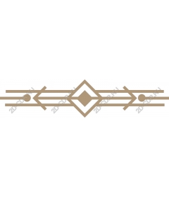  Elegant gold geometric border