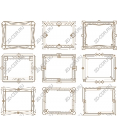  Elegant geometric frameset