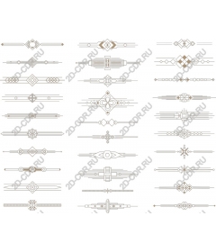 Элегантный набор декоративных разделителей