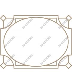  Elegant oval frame