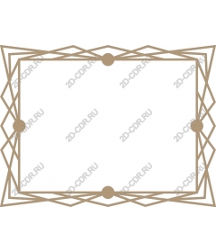  Elegant geometric frame