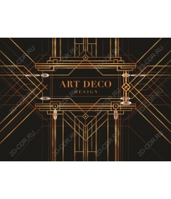  Elegance in the style of art Deco