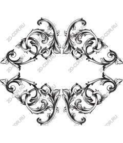 Exquisite vintage floral frame