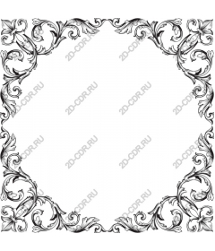 Exquisite floral border