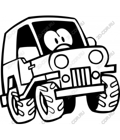  Cartoon jeep