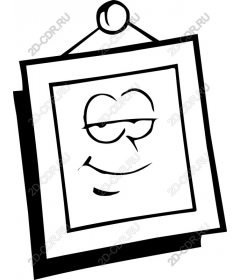 Grinning portrait in frame