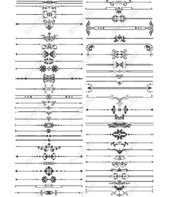 Элегантный набор декоративных разделителей и бордюров