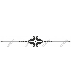  Elegant floral ornamental divider
