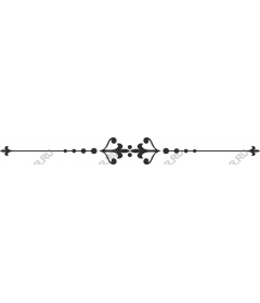 Elegant black decorative divider
