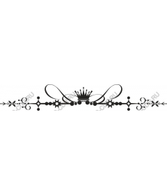  Elegant decorative border in a crown