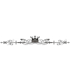  Elegant decorative border with crown