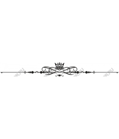  Elegant crown with a decorative border