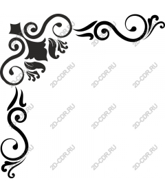  Elegant decorative corner decorative element