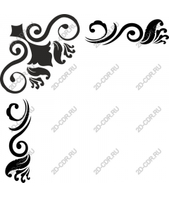  Elegant black floral area ( s )