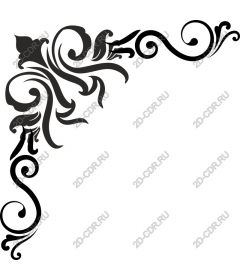 Elegant decorative floral corner