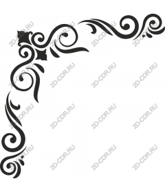 Exquisite corner flourish