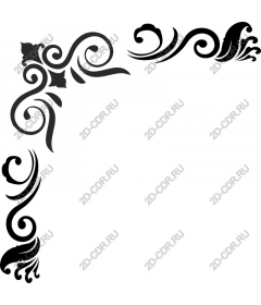 Decorative flourish - an Elegant corner ornament