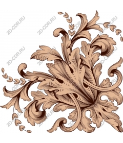 Decorative vintage floral