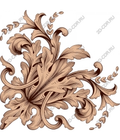  Elegant floral pattern