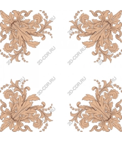  Elegant floral ornament