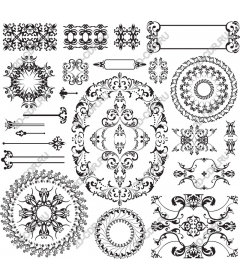  Collection of elegant decorative ornaments