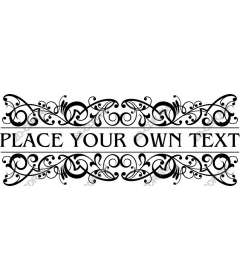  Custom decorative frame