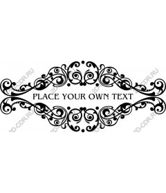  Elegant decorative frame with ornament - customizable