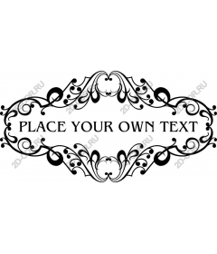 Элегантная винтажная рамка с возможностью редактирования текста