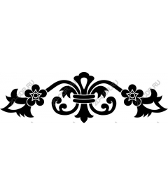  Elegant floral ornament