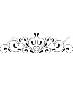Decorative swirl heart