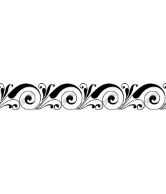  Elegant black pattern of the swirling