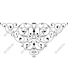  Elegant floral ornament