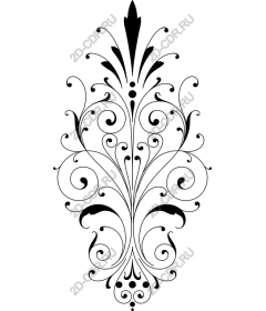  Elegant floral ornament
